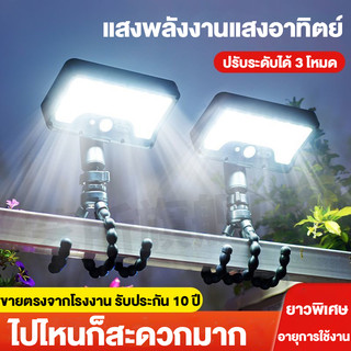 โคมไฟสนาม ไฟโซล่าเซลล์ LED แสงขาว/เหลือง ส่องต้นไม้และสวน พลังงานแสงอาทิตย์