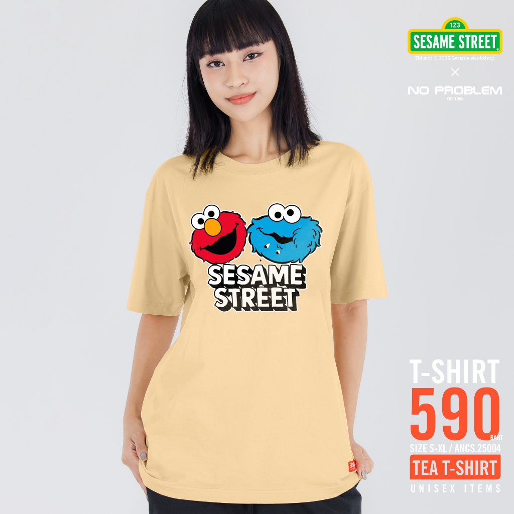 New เสื้อยืด SESAMEคอกลม ANCS.25004 -  SESAME STREET T- SHIRT