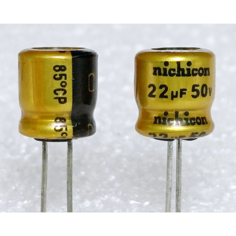 Nichicon SW 22uf 50v capacitor ตัวเก็บประจุ คาปาซิเตอร์