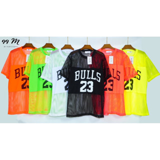 เสื้อตาข่าย Bulls23 /NYC สีสดใส