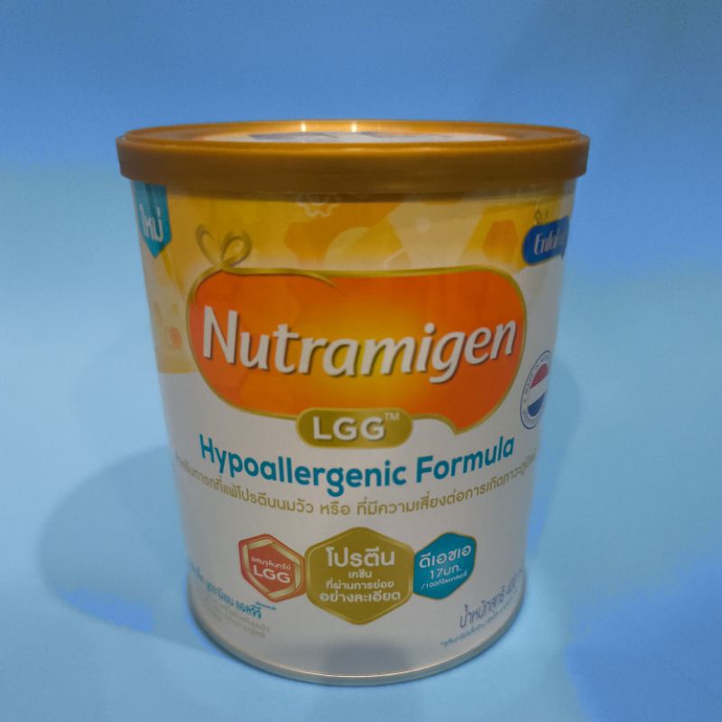 nutramigen LGG นูทรามิเจน 400 กรัม 1 กระป๋อง exp5 /2027 สำหรับเด็กแพ้นมวัวแบบรุนแรงจะ