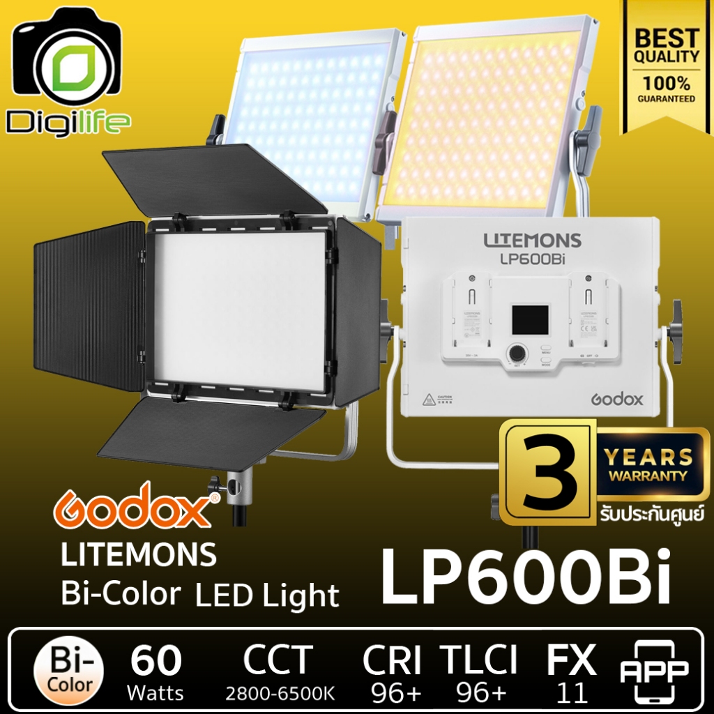 Godox LED Litemons LP600Bi 60W 2800-6500K - รับประกันศูนย์ Godox Thailand 3ปี / Digilife Thailand