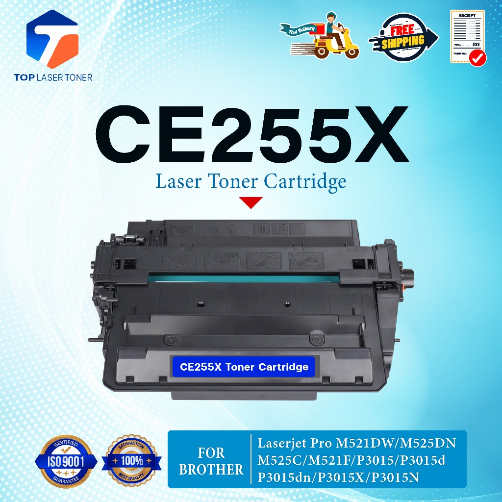 หมึกเทียบเท่า CE255X CE-255X/CE255/255/C255X/CE255X/255X/ce255x/55X(HP55X) FOR HP LaserJet M521DW MF