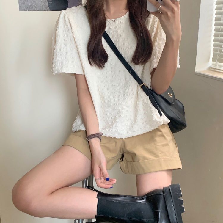 XWbrand  NEW เสื้อผ้าแฟชั่น เสื้อยืดผู้หญิงคอกลมแขน ให้เลือกน่ารักมากแม่ ผ้าดีใส่สบายใส่อยู่บ้าน ราคา ถูกที่สุด ดีลบีเคเค แกลเลอรีภาพที่ 4