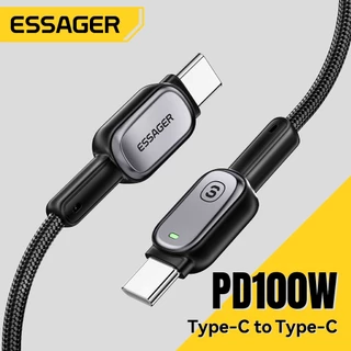 Essager PD100W Type-C to Type-C สายชาร์จข้อมูลเร็ว ชิป E-Marker ในตัว for samsung oppo xiaomi