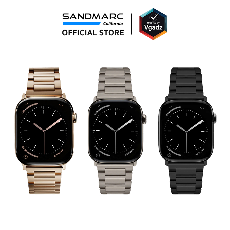 Sandmarc - สายนาฬิกาสำหรับ Apple Watch 42/45/46mm รุ่น Titanium (Grade 2)
