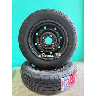 ยางพร้อมกระทะ 4รู100 145/70-12 ทนแรงดันสูง ยางพร้อมกระทะ 4รู…