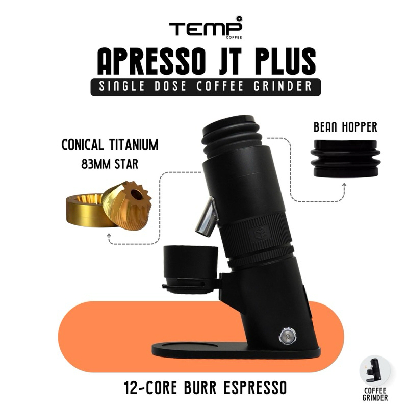 เครื่องบด APRESSO JT83 Titanium 83 mm ( Black )