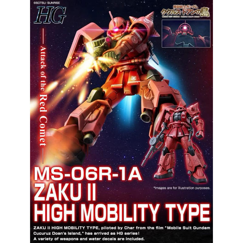[P-Bandai] HG Char’s High Mobility Zaku II