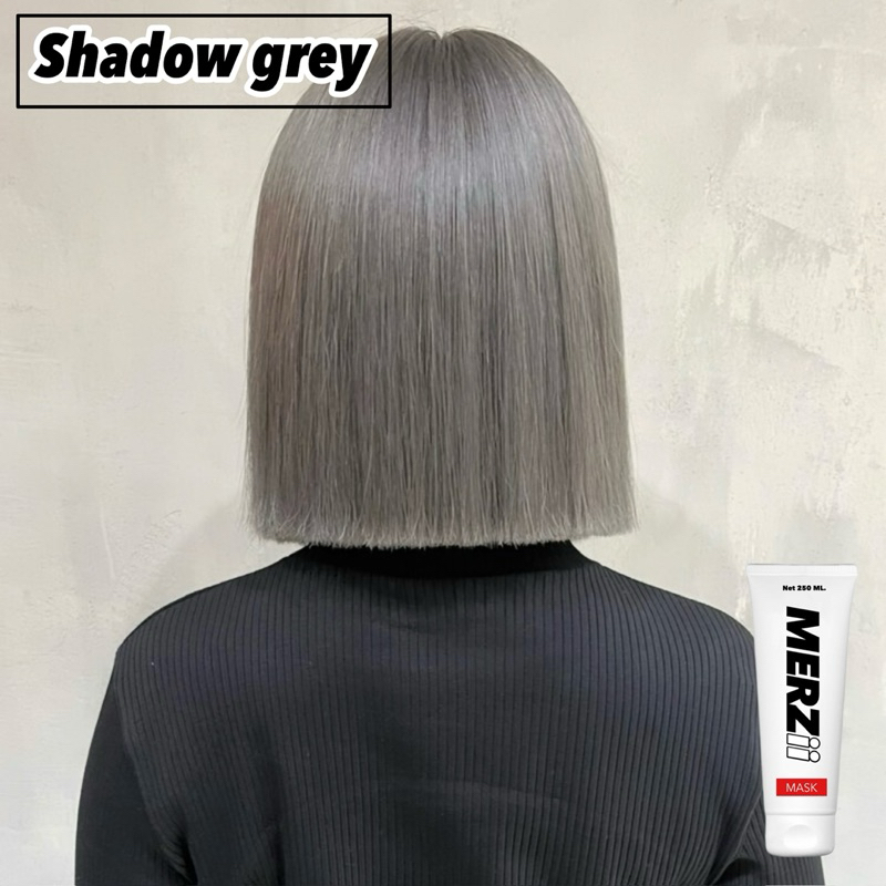 ♥️MERZii color keratin Mask เมอซี่มาร์คเคราติน สำหรับเติมประกายสีผม สีShadow grey เทาเข้ม