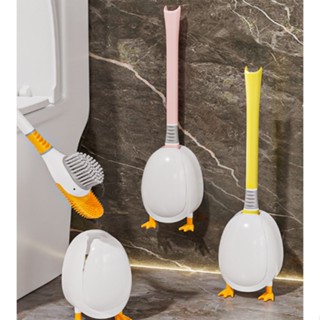 Yifeng Fur แปรงขัดห้องน้ำ 2in1 รูปทรงเป็ด ติดพนังได้ เข้าได้…