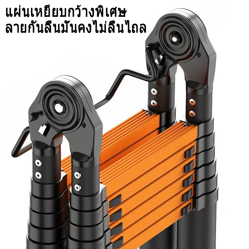 บันได บันไดพับได้ บันไดทรงA บันไดอลูมิเนียม สูง บันไดตรง บันไดร่วม บันไดพับ บันไดพับได้  ให้เลือก: 2.5/3.3/3.9ข้าว