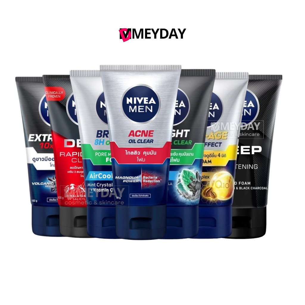 Nivea Men Clear Face Foam นีเวีย เมน เคลียร์ เฟซ โฟม50g