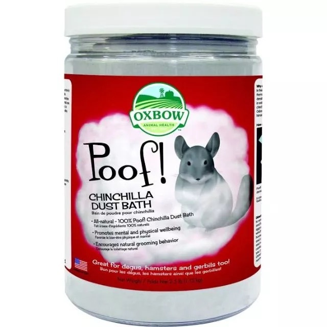 Oxbow Poof Chinchilla Dust Bath ทรายอาบน้ำสำหรับชินชิล่า ขนาด 1.13kg.