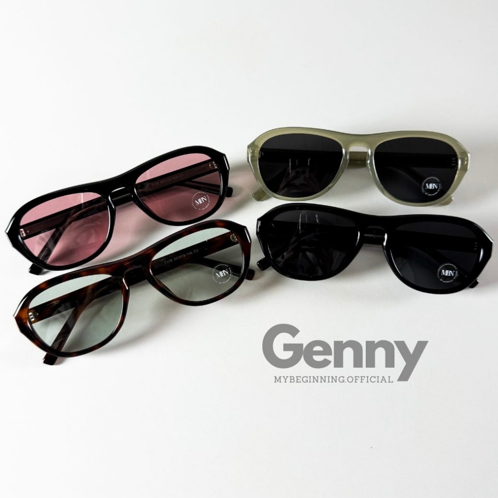 𝐌𝐁𝐍 รุ่น 𝐆𝐞𝐧𝐧𝐲 แว่นกันแดด ป้องกัน UV 400 วัสดุเนื้อ TR90 + Acetate