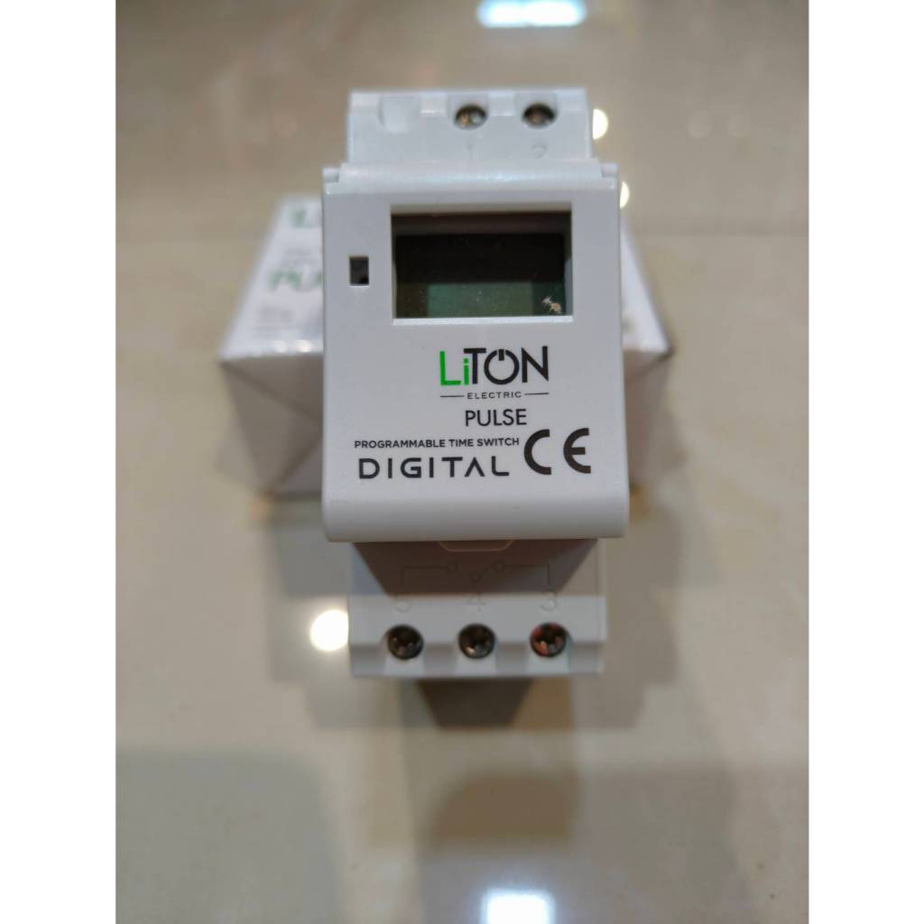Liton สวิทซ์ นาฬิกาตั้งเวลาติจิทัล ทามเมอร์ ตั้งเวลา เครื่องตั้งเวลา  timer switch Liton รุ่น PULSE 15A 20 โปรแกรม IP-20