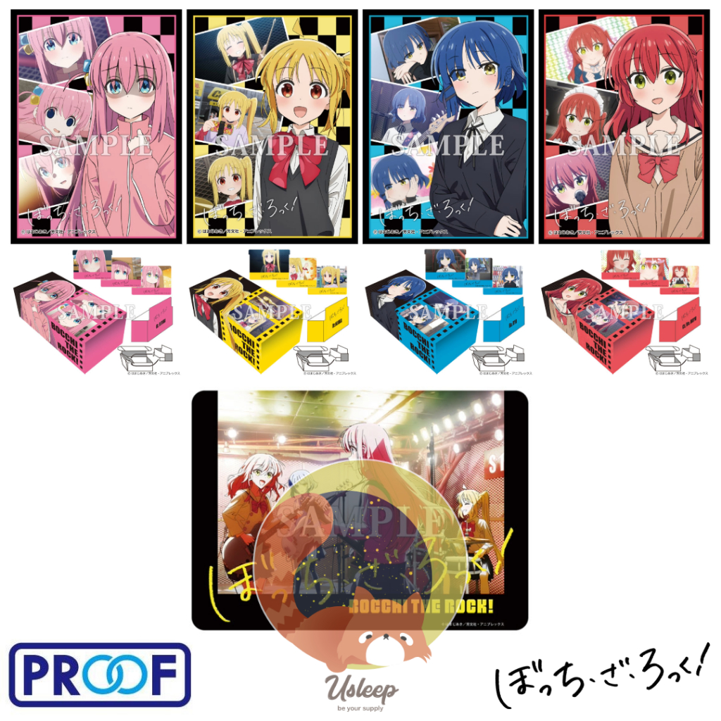Sleeve & Card Box & Play Mat NT Bocchi the Rock! : Hitori Goto, Nijika Ijichi, Ryou Yamada, Ikuyo Kita - ซองใส่การ์ด