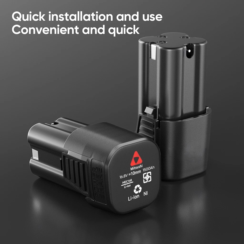 Mitsushi MDC168 Lithium-ion Battery 16.8V 2.0Ah แบตเตอรี่ลิเธียม แบต แบตเตอรี่ สว่านไร้สาย สว่าน สว่