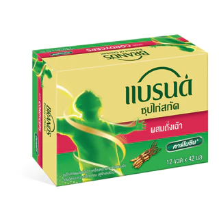 แบรนด์ซุปไก่สกัดผสมถั่งเฉ้า เอ็กซ์ตร้าเฮิร์บ 42 มล.x 12 ขวด x 3 แพค
