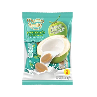 ลูกอมมะพร้าว MOMO SMILE 30g แพ็ค 6 ซอง (Coconut Candy)