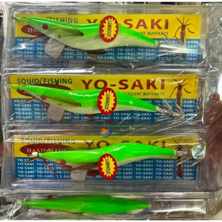 โยกุ้งตกหมึก กุ้งสีเรืองแสง ขนาด 2.0 & 2.5 & 3.0 & 3.5 กุ้งปลอม เหยื่อตกหมึก