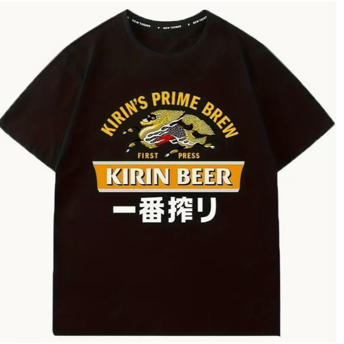 ส่งตรงจากญี่ปุ่น ★ เสื้อยืด Kirin Ichibancho Beer Kirin Squeezed Beer