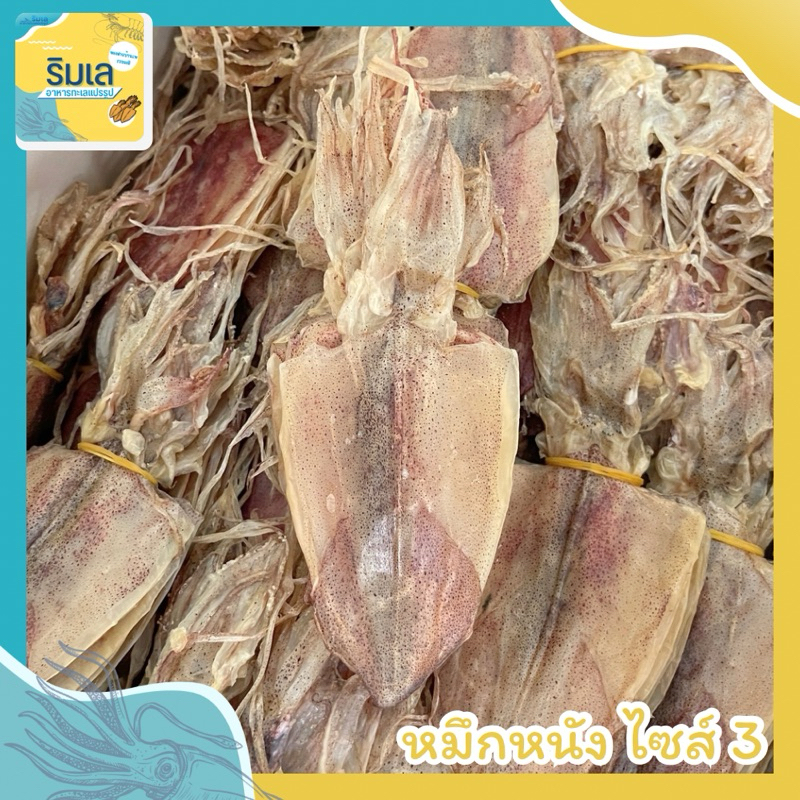 🦑 หมึกหนัง ไซส์ 3 สินค้าตากใหม่ หวานธรรมชาติ ไม่เค็ม ของฝากจากบ้านเพระยอง
