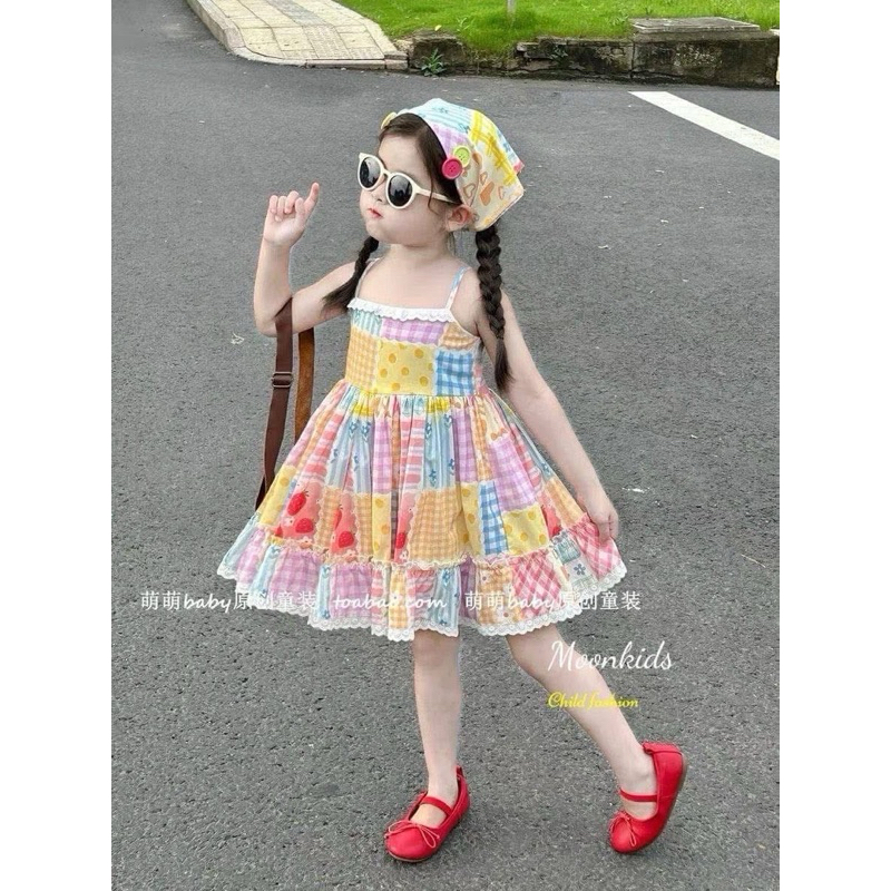 ชุดเซตลูกสาว+ผ้าโพกผมน่ารักรับซัมเมอร์