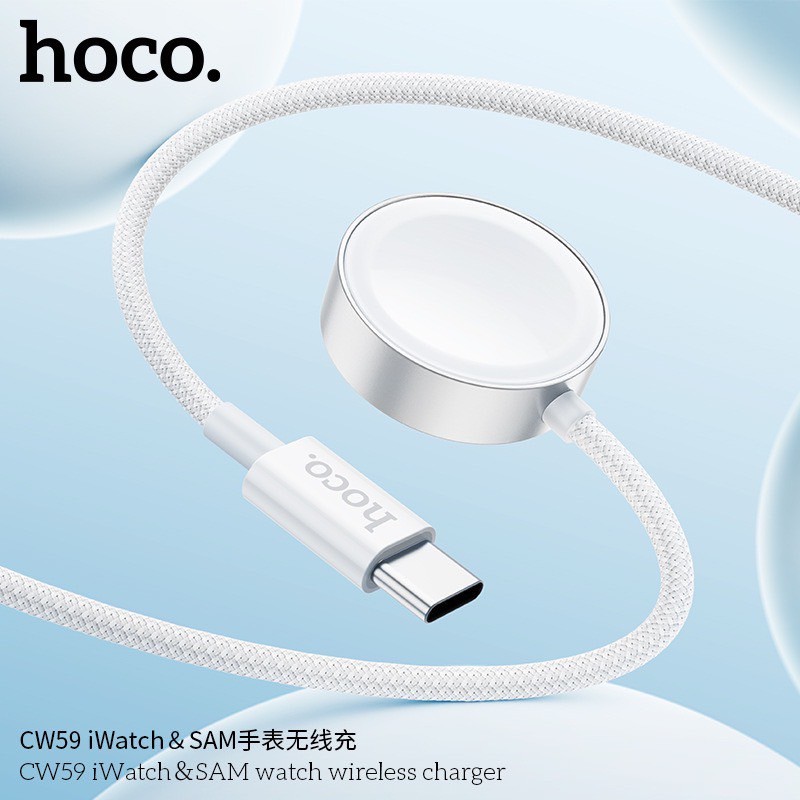 Hoco CW59 Wireless Charger สําหรับ iWatch 9 8 7 Ultra se ใช้งานร่วมกับ Apple Watch 8/7/6/se/5/4/3/2/1 สําหรับ iWatch Ser
