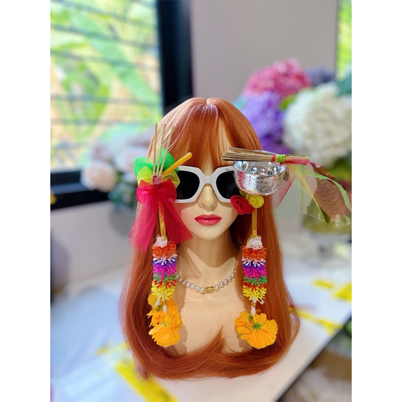 พร้อมส่ง🇹🇭แว่นตาขันธูป/ผ้าสามสี/แว่นตาศาลพระภูมิ/แว่นตาพวงมาลัย