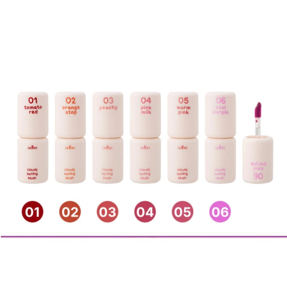 (แท้) odbo Cloudy Lasting Blush บลัชออน เนื้อบางเบา (OD1306)