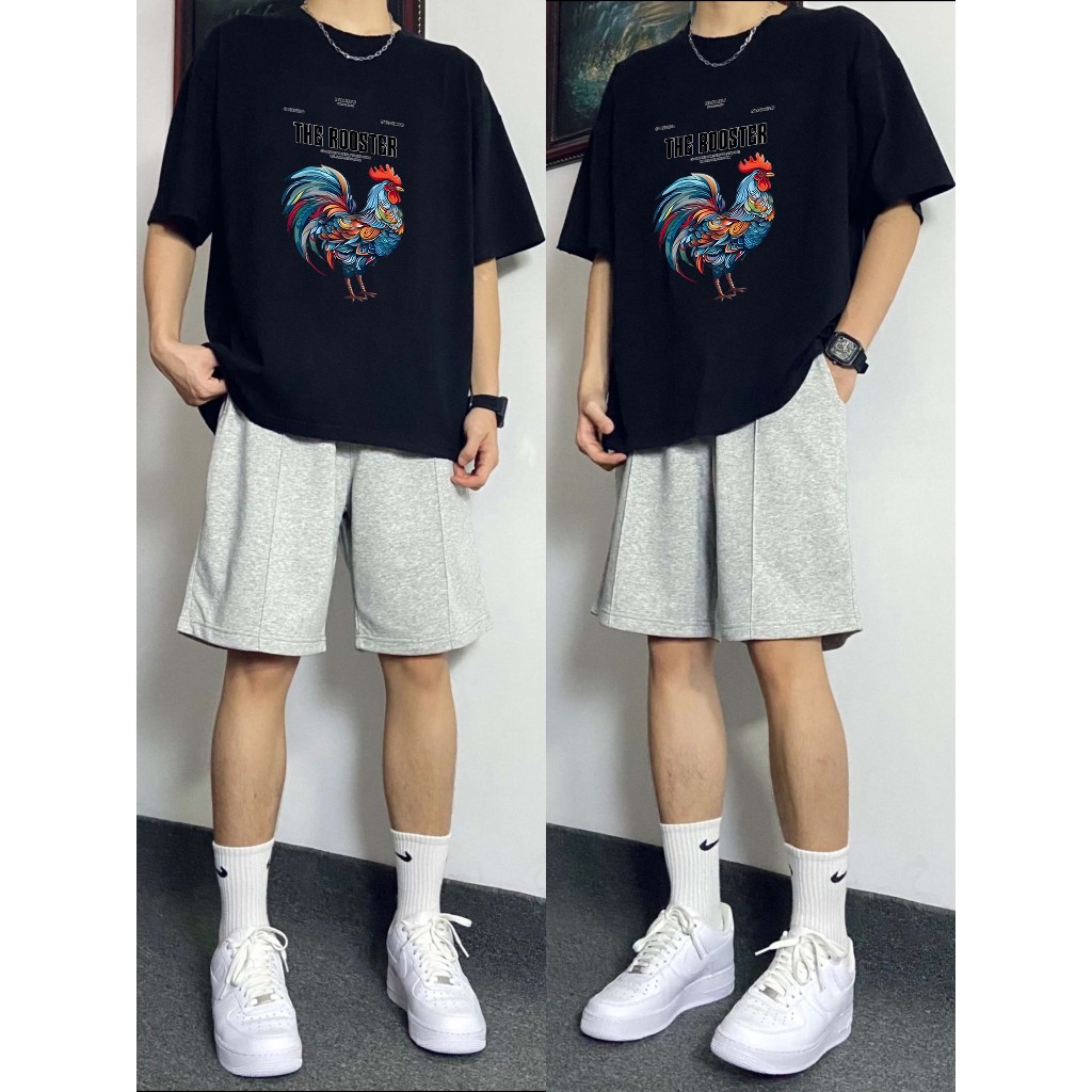 A153 high street|เสื้อยืด oversize|เสื้อยืดคอกลมสีพื้น|เสื้อผู้ชาย|เสื้อยืด แฟชั่นฤดูร้อน - รูปที่ 4