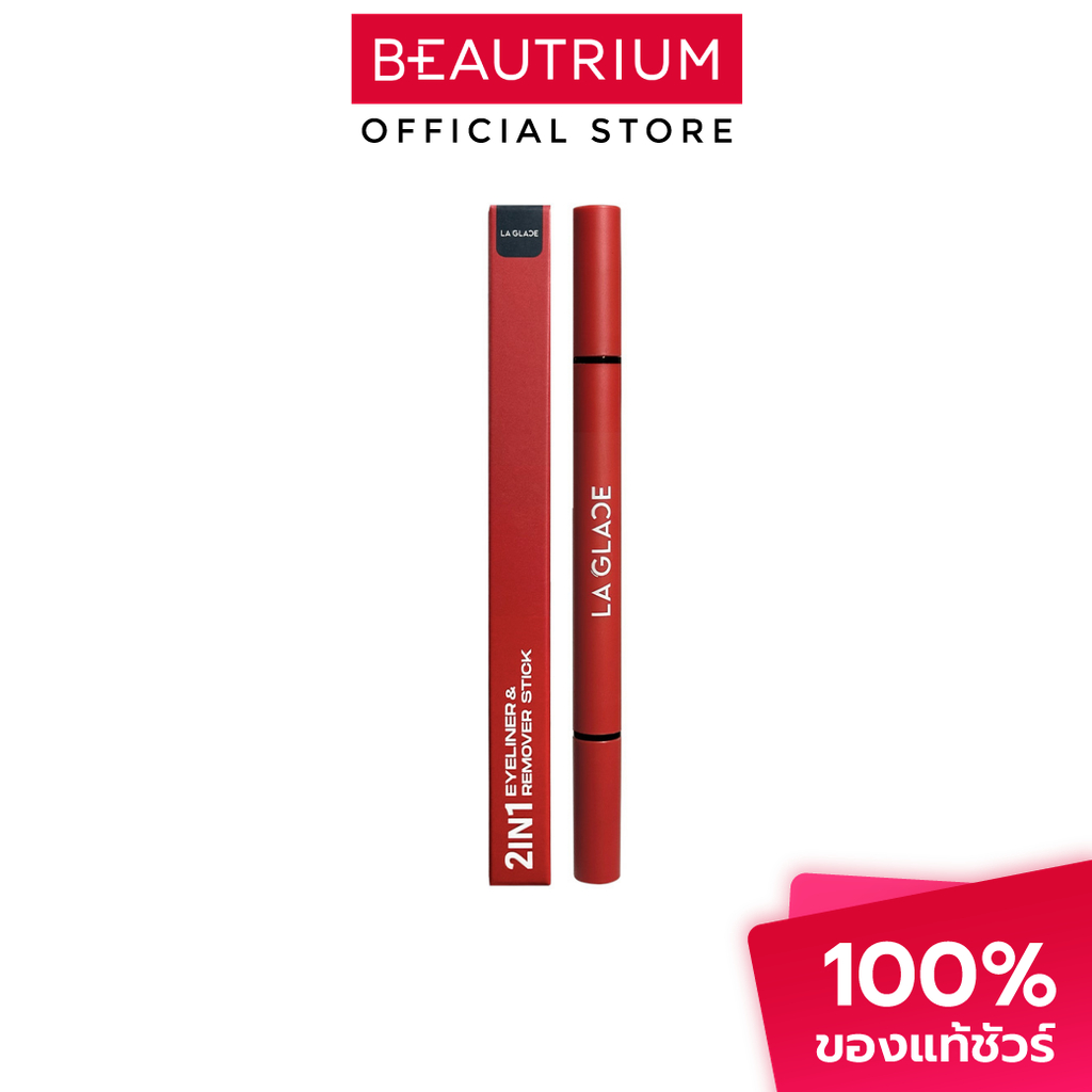 LA GLACE 2in1 Eyeliner & Remover Stick อายไลเนอร์ 1ml