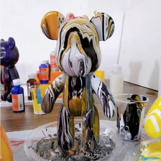 เซ็ทหมีเทสี DIY ของเล่นศิลปะเสริมพัฒนาการ มีอุปกรณ์ สี พร้อมทำ / หมีเปล่า ใช้ตกแต่งในบ้าน (มีของพร้อมส่งในไทย)
