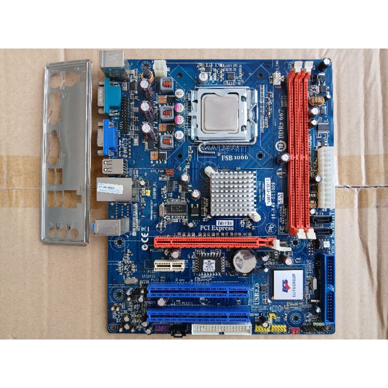 Mainboard 775 DDR2 ECS P4M900T-M2 แถม CPU E2200