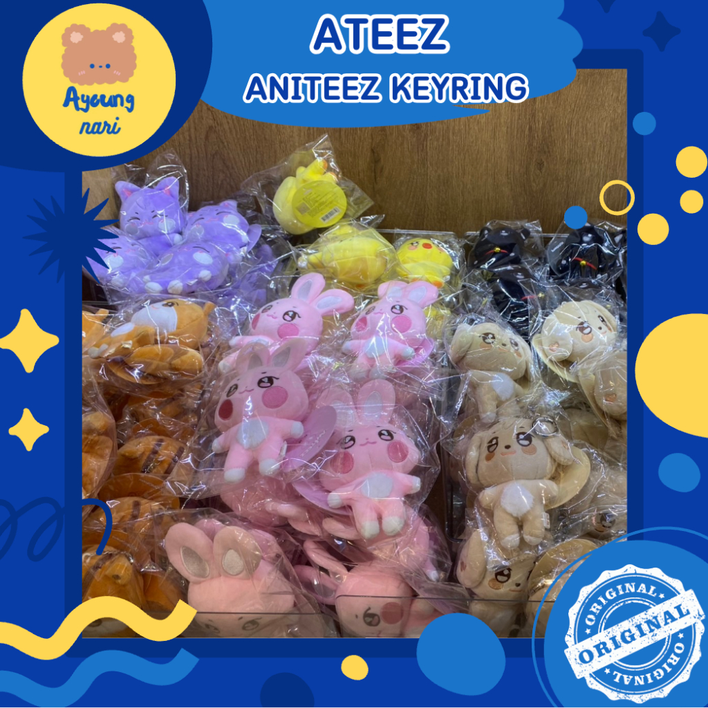 🔴 พร้อมส่ง ATEEZ X ANITEEZ ตุ๊กตา พวงกุญแจ หมอน