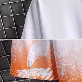 แฟชั่น ฤดูร้อน เสื้อยืดคอกลมผู้ชาย กางเกงขาสั้น ชุดเซ็ตกีฬา Unisex ใส่ได้ทั้งชายและหญิง ใส่สบาย พร้อมส่ง