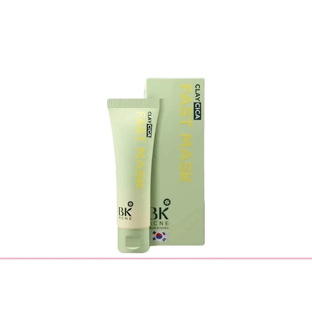 BK Acne Clay Cica Fast Mask 50g บีเค แอคเน่ เคลย์ ซิก้า มาส์ก (1หลอด)