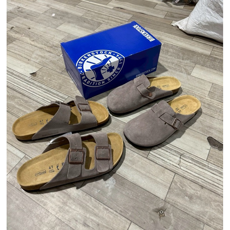 🛒🚩จัดโปร!! รองเท้าแตะสวม หนังกลับ  ผู้ชาย BIRKEN_ ไบเคนสต็อค [เกรด Hi end 1.1]พร้อมกล่อง sz.💕(36-