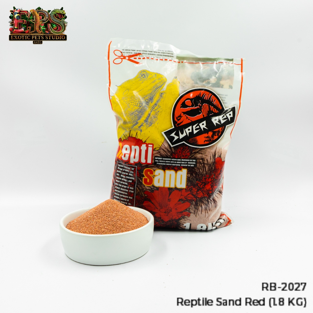 Reptile Sand ทรายรองพื้น แคลเซี่ยมสูงทรายสำหรับสัตว์เลื้อยคลาน ขนาด1.8 กิโลกรัม ทรายเม็ดเล็กละเอียด ปลอดภัย Super Rep