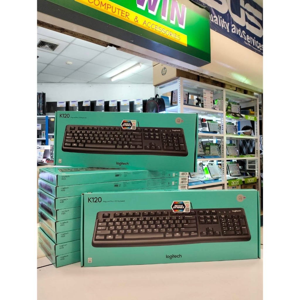 คีย์บอร์ด Logitech Wired Keyboard USB K120 (TH/EN)