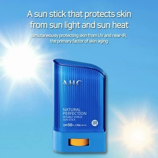 AHC Natural Perfection Double Shield Sun Stick SPF50+ PA++++ 22g กันแดดสติ๊กแบบแท่ง กันแดดที่ BTS ใช้