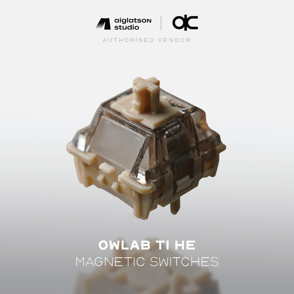 (ส่งด่วน) สวิตช์คีย์บอร์ด Owlab Ti HE - สวิตช์แม่เหล็ก Magnetic Hall Effect (ราคาตัวละ 21.5 บาท)