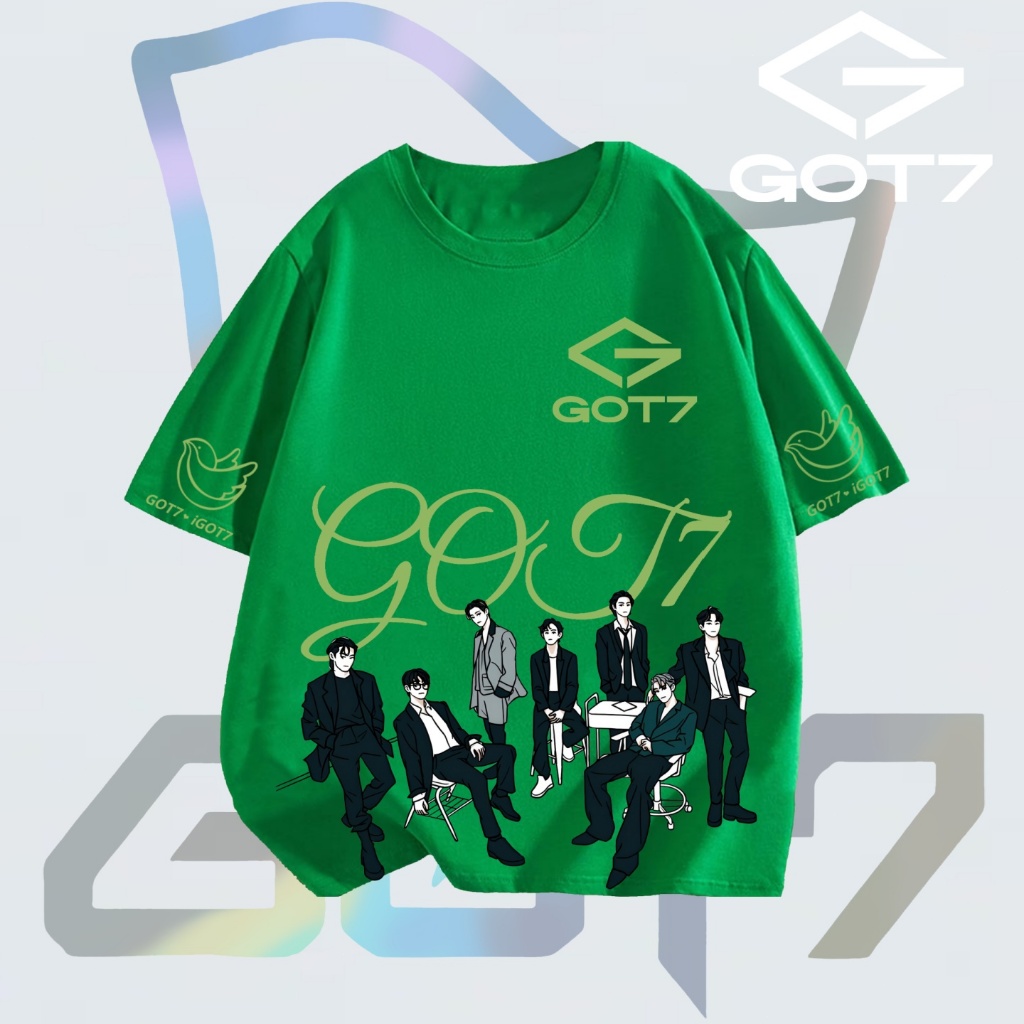 ใหม่ GOT7 IGOT7 เสื้อยืดแฟนคลับ ผ้าฝ้าย ลายลูกนกน่ารัก ใส่สบาย S-5XL#25