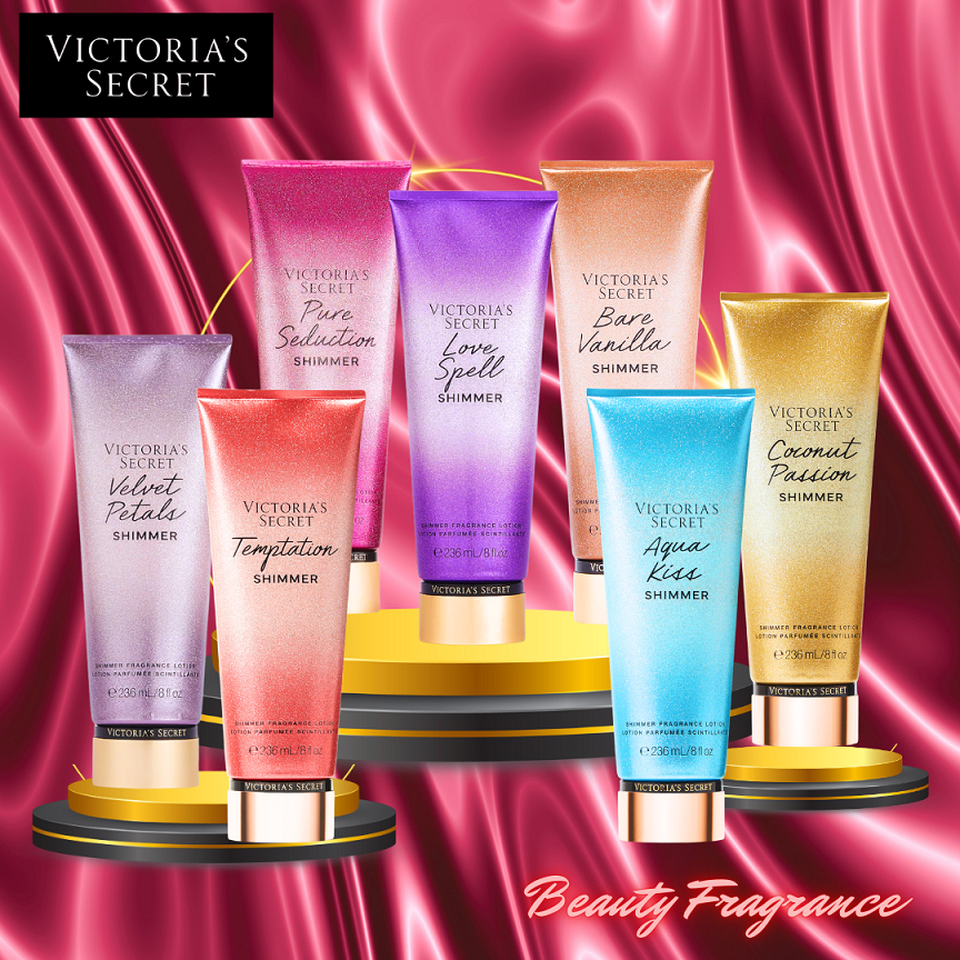 (ป้ายไทย Shimmer Lotion)  Victoria 's Secret Shimmer Fragrance Lotion 236 ml สเปรย์น้ำหอม  ป้ายไทย