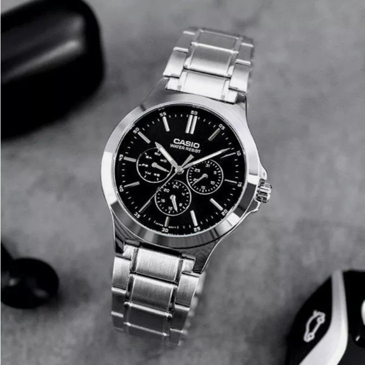 แท้แน่นอน 100% Casio MTP-V300D-1A อุปกรณ์ครบทุกอย่างพร้อมใบรับประกัน CMG ประหนึ่งซื้อจากห้าง