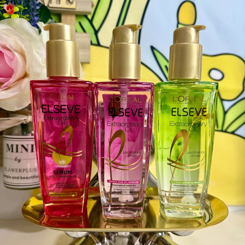 ออยล์ผมหอม loreal paris elseve extraordinary oil