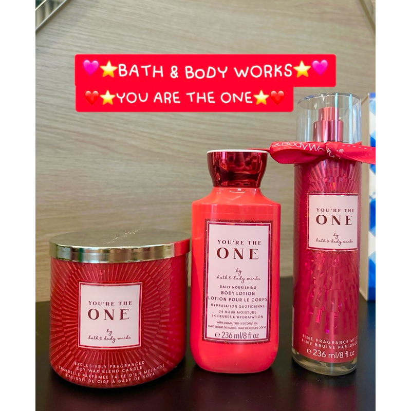 ส่งไว❤️แท้💯%จากShop❤️Bath and Body Works รวมสินค้ากลิ่น You Are The One❤️หอมฟุ้ง พร้อมส่ง❤️