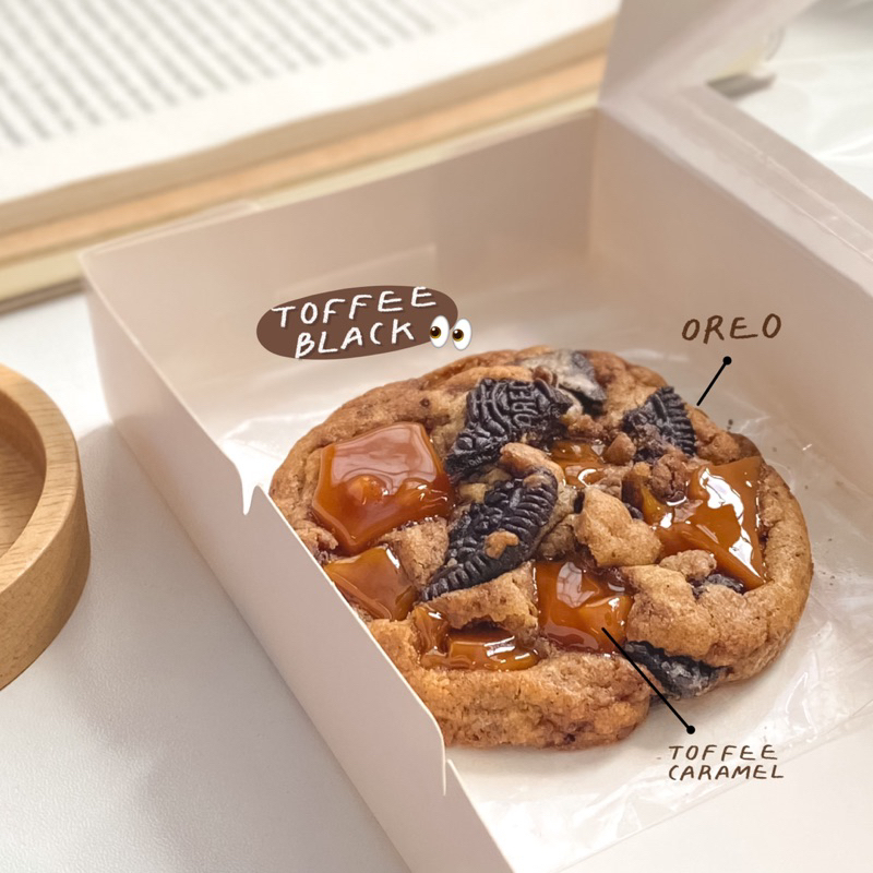 TOFFEE BLACK🖤 cookies (โอริโอ้ ท๊อฟฟี่คาราเมล)