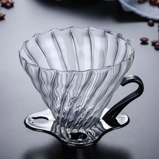 MocooSS ดริปเปอร์ V60 วัสดุแก้ว แท้จากญี่ปุ่น 1-2 ถ้วย/2-4ถ้วย Glass Dripper